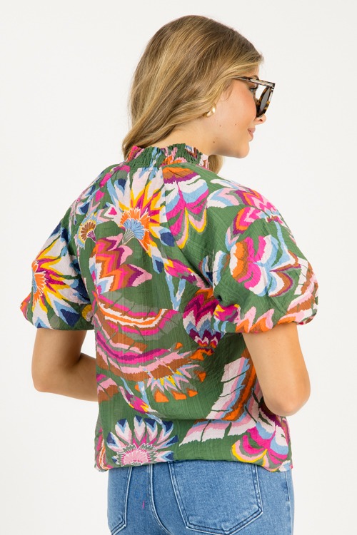 Kathy Printed Top, Green - 0807-20.jpg