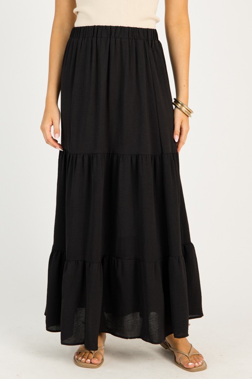 Eileen Maxi Skirt, Black