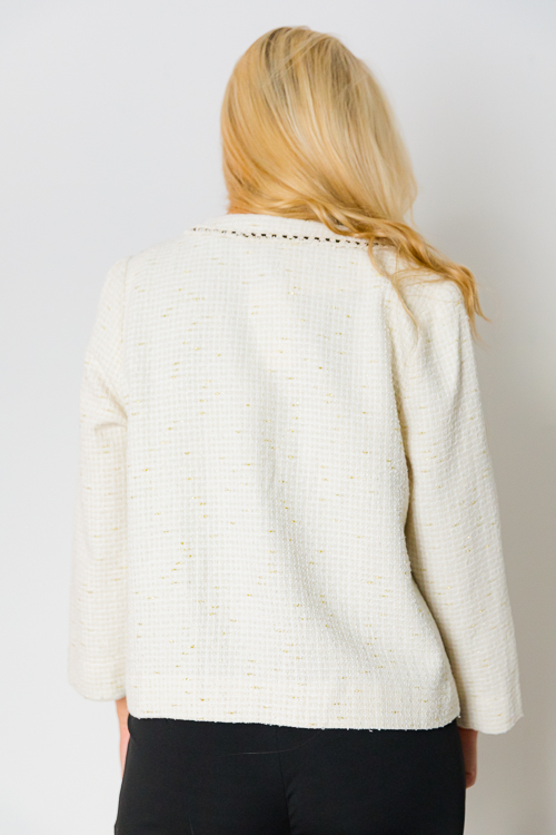 Margaret Tweed Jacket, Cream