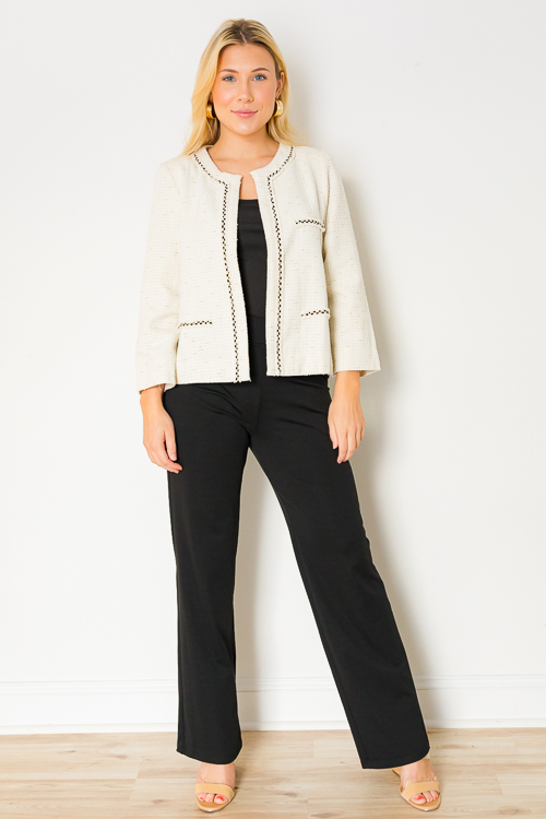Tailored Stretch Trousers, Black