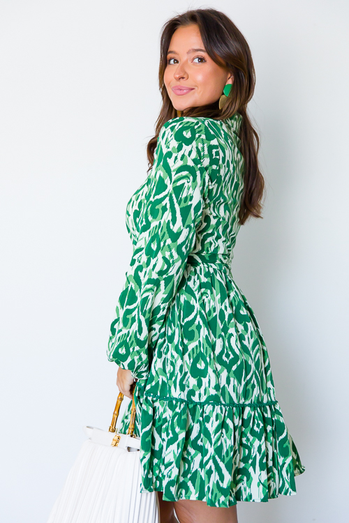 Green Thumb Shirt Dress