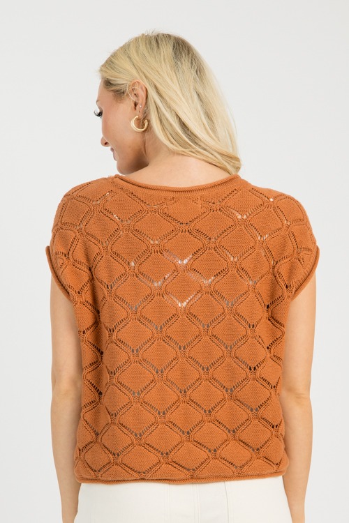 Textured Design Sweater, Rust - 0808-59.jpg