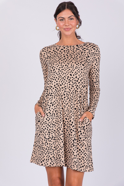 Soft Knit Spotty Dress
