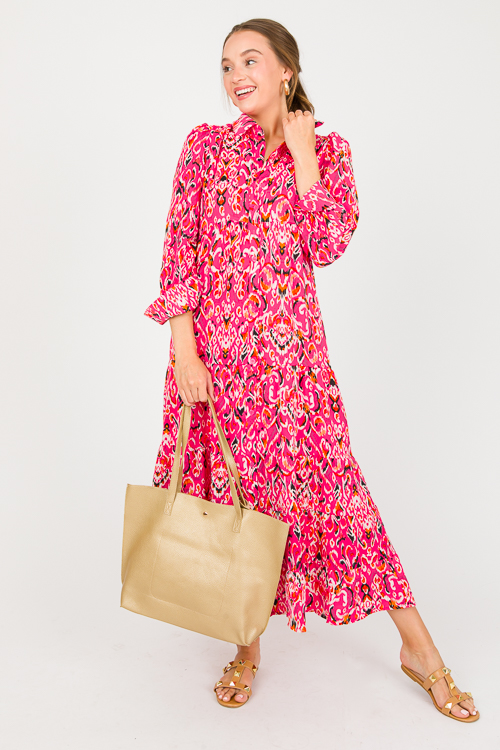 Alaina Abstract Maxi, Fuchsia