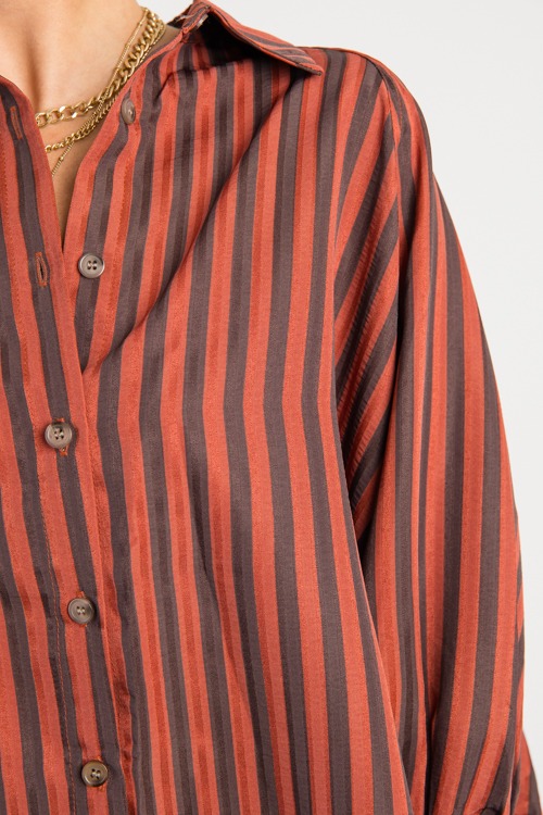Kolly Striped Shirt, Rust - 0811-25.jpg