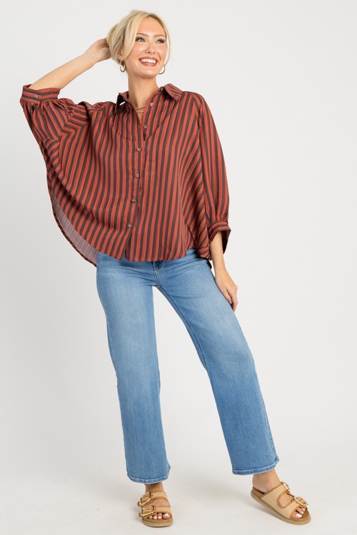 Kolly Striped Shirt, Rust - 0811-27.jpg