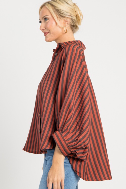 Kolly Striped Shirt, Rust - 0811-28.jpg