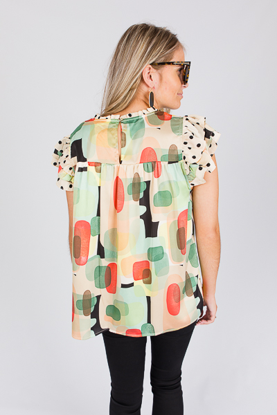 Dot Trim Mod Top