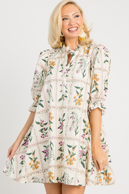 Botanic Blocks Swing Dress, Ecru - 0811-78.jpg