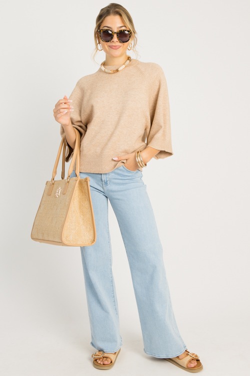 Lena Solid Sweater, Oatmeal - 0812-100.jpg