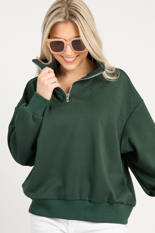 Quarter Zip Pullover, Sea Green - 0812-111.jpg
