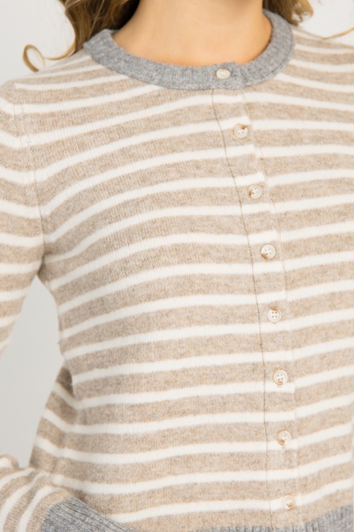 Neutral Stripe Cardigan, Khaki - 0812-120.jpg