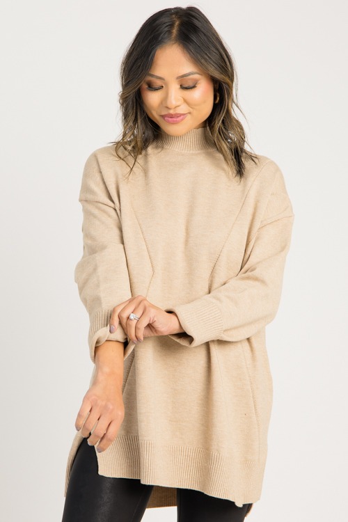 Point Taken Sweater, Latte