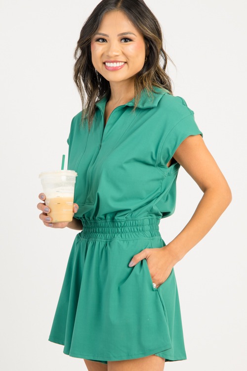 Butter Soft Romper, Kelly Green - 0812-2h.jpg