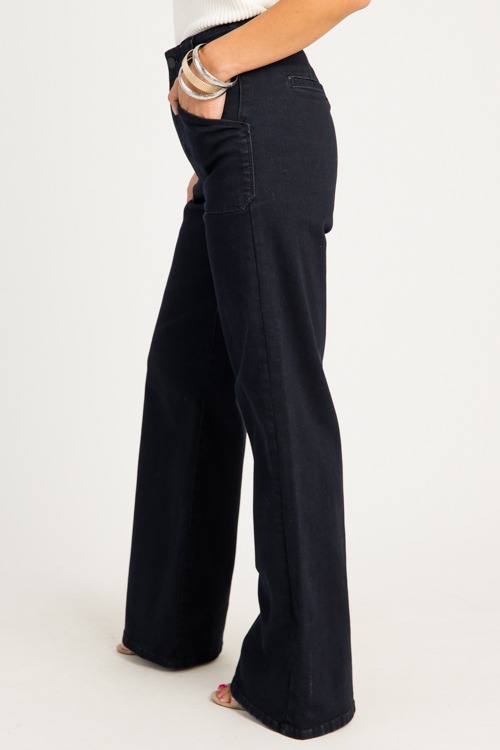 Wide Leg Flare Jeans, Black - 0812-88.jpg
