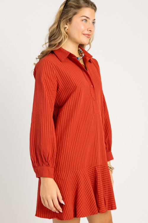 Serena Stripe Dress, Rust - 0813-117.jpg