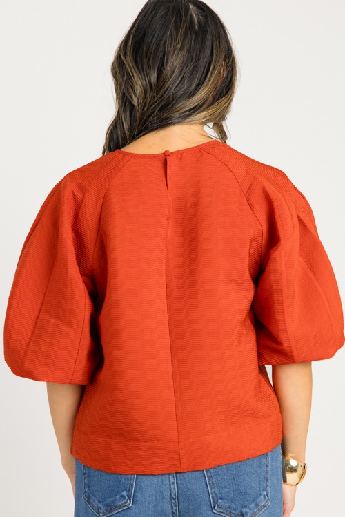 Solid Textured Blouse, Amber - 0813-125.jpg