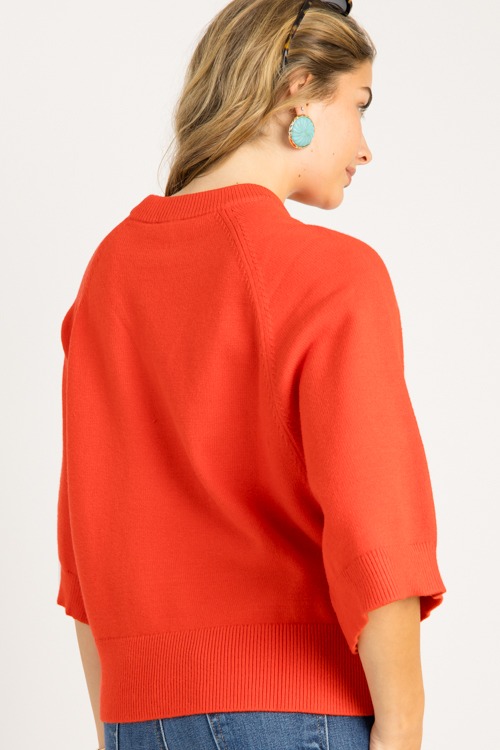 Lena Solid Sweater, Tomato Red - 0813-132.jpg