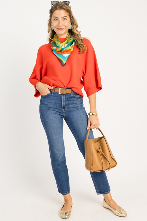 Lena Solid Sweater, Tomato Red - 0813-134.jpg