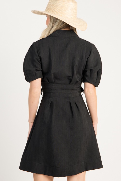 Belted Texture Dress, Black - 0813-15.jpg