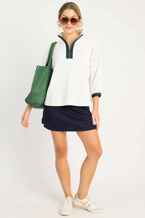 Texture Stripe Trim Pullover,Ec - 0813-1p.jpg