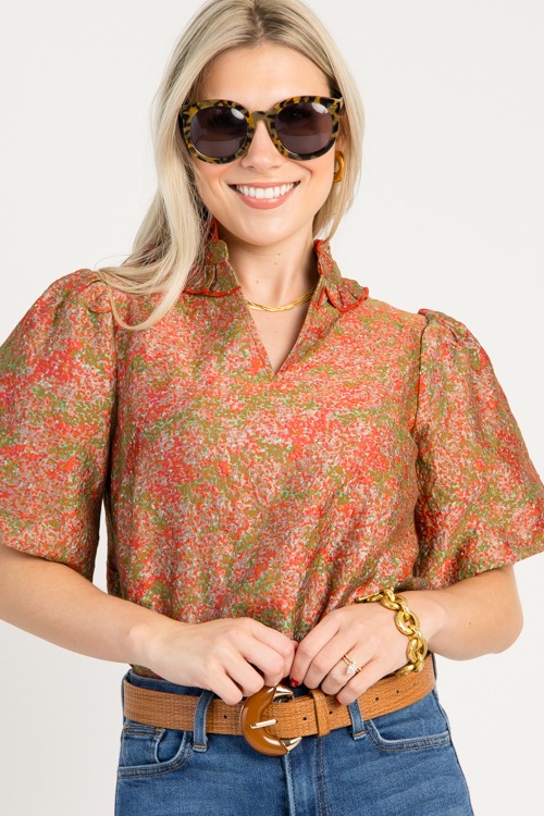 Jacquard Ruffle Collar Top, Rus - 0813-52.jpg