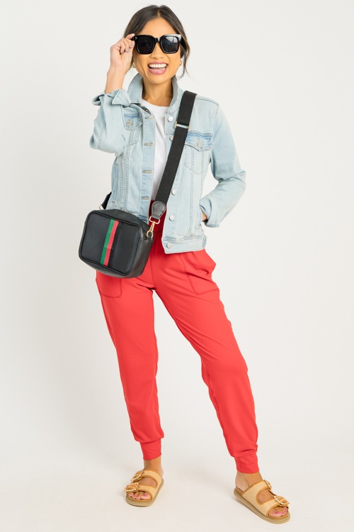 Butter Joggers, True Red