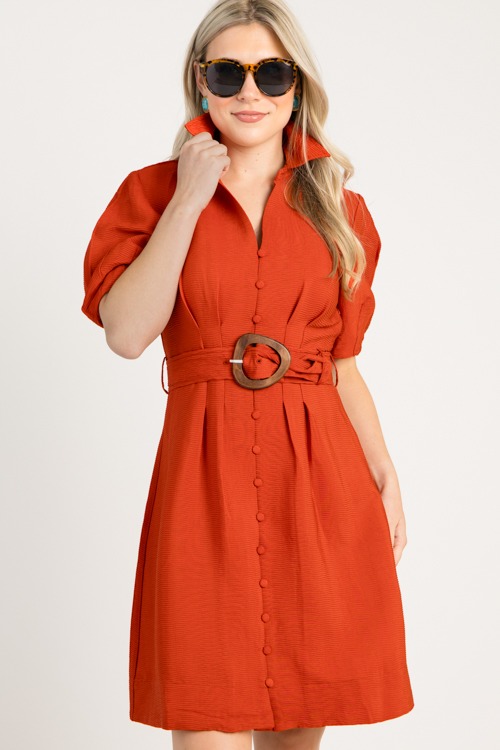 Belted Texture Dress, Amber - 0813-98.jpg