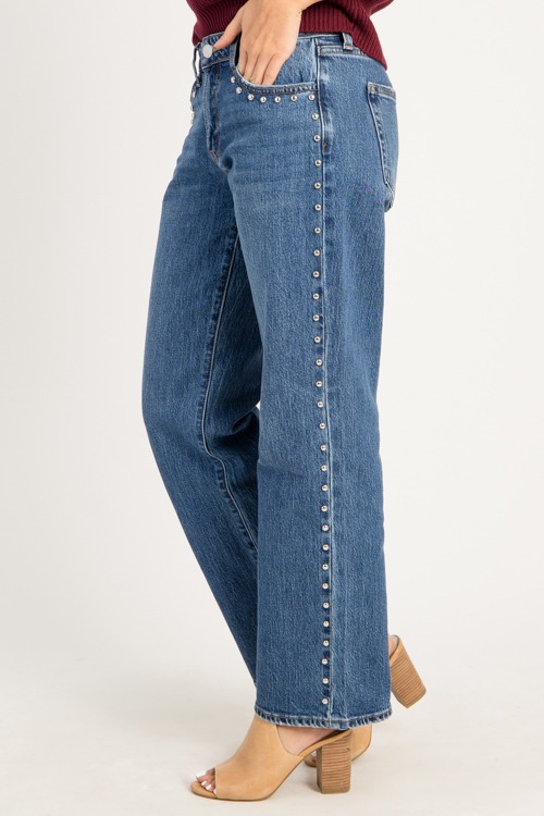 Studded Jeans, Dark Denim - 0814-106.jpg