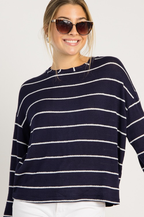 Drop Shoulder Stripe Top, Navy - 0814-146.jpg