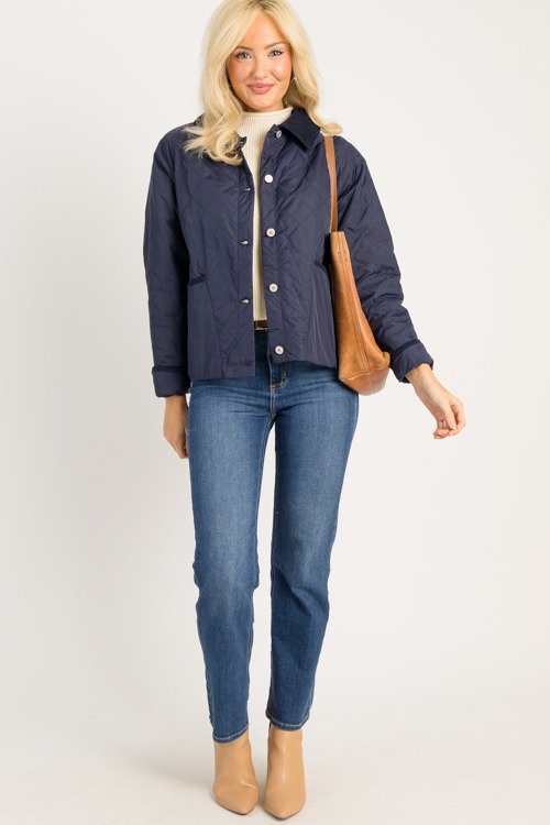 Corded Trim Quilted Jacket, Nav - 0814-151p.jpg