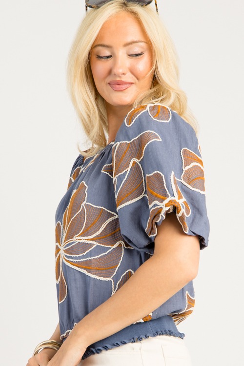 Floral Embroidery Top, Blue - 0814-190.jpg
