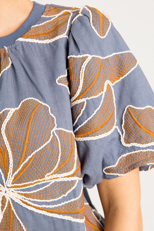 Floral Embroidery Top, Blue - 0814-192.jpg