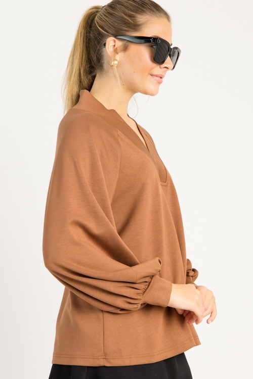 Jane V-Neck Pullover, Chocolate - 0815-67h.jpg