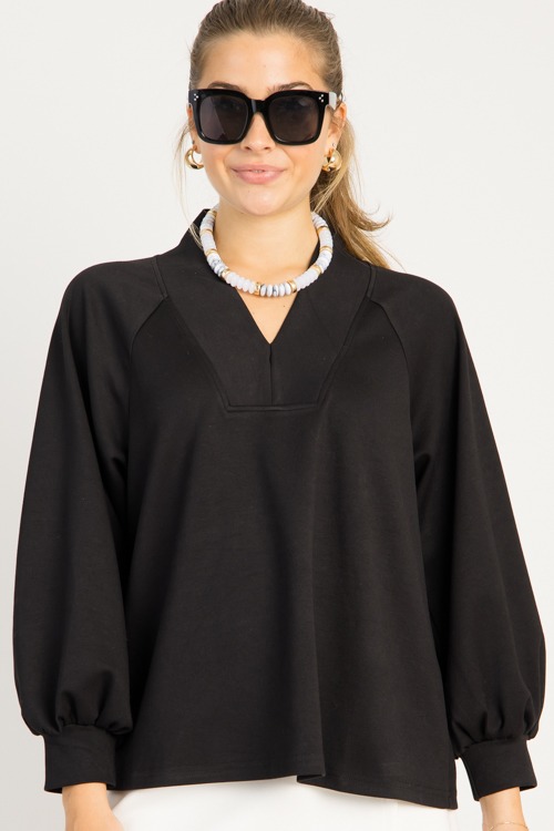 Jane V-Neck Pullover, Black - 0815-74.jpg