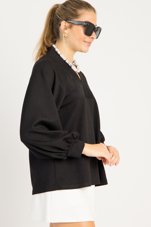 Jane V-Neck Pullover, Black - 0815-75h.jpg