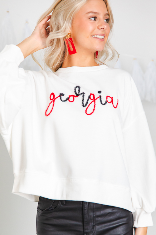 Georgia crewneck hotsell