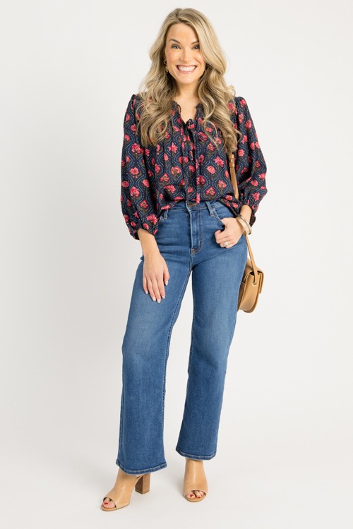 Rosalie Tie Neck Top, Midnight - 0818.101h.jpg
