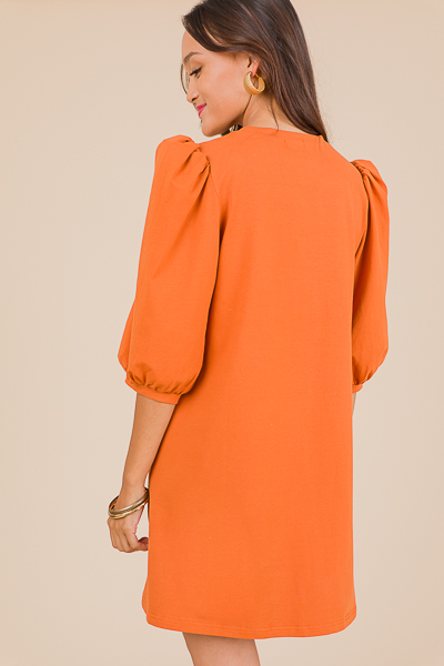 Puff Sleeve T-Shirt Dress, B Or