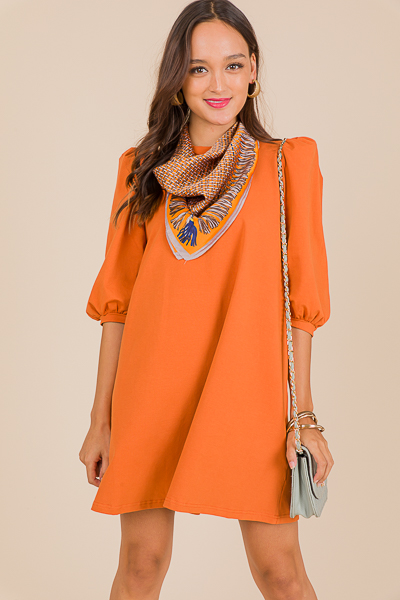 Puff Sleeve T-Shirt Dress, B Or