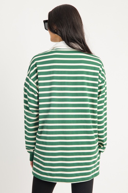 Ilona Rugby Top, Green/Cream - 0819.106.jpg