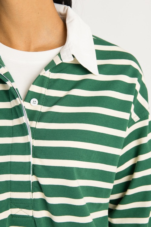 Ilona Rugby Top, Green/Cream - 0819.107.jpg