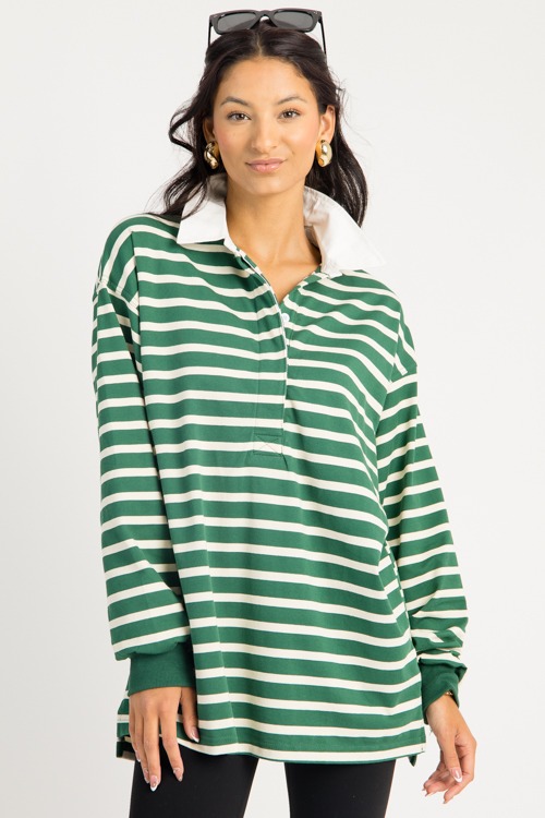 Ilona Rugby Top, Green/Cream - 0819.109.jpg