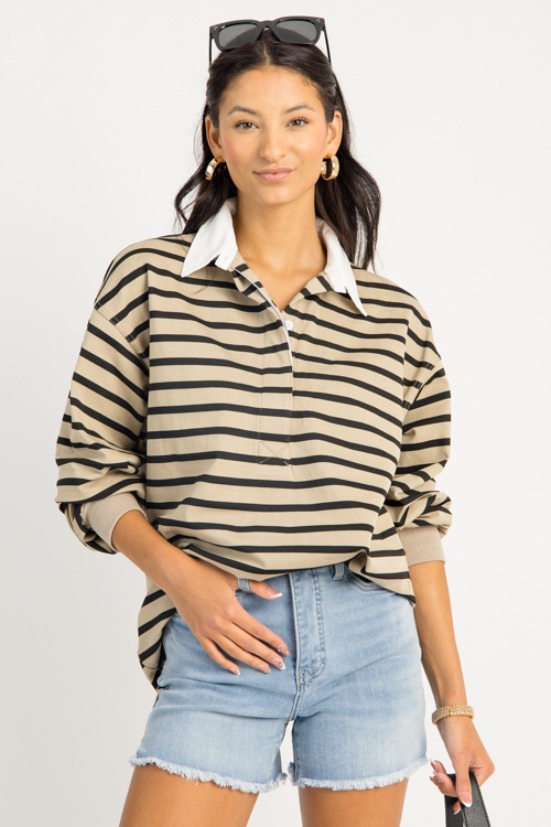 Ilona Rugby Top, Taupe/Black - 0819.119h.jpg