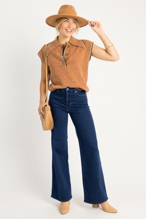 Trim Detail Sweater Top, Camel - 0819.127h.jpg