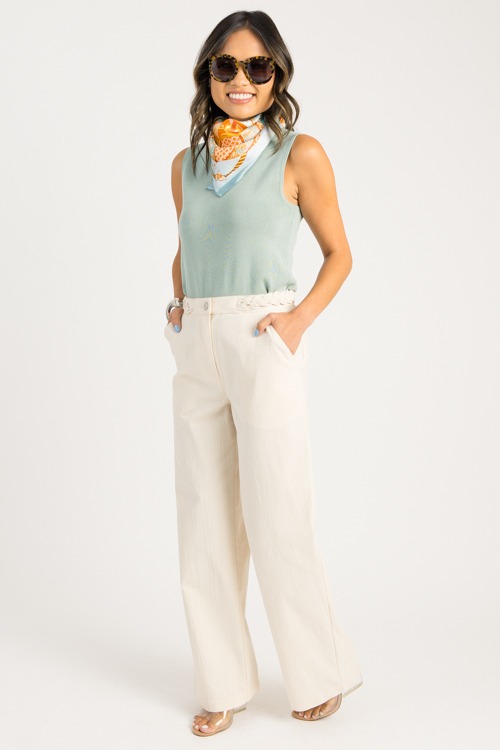 Braided Waist Pants, Cream - 0820-127.jpg