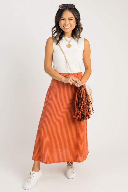 Buckle Up Stripe Skirt, Orange - 0820-45.jpg