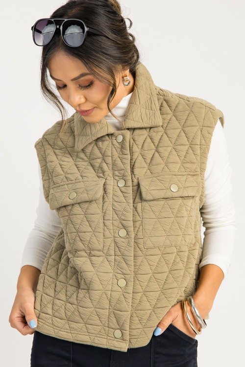 Quilted Texture Vest, Olive - 0820-54.jpg