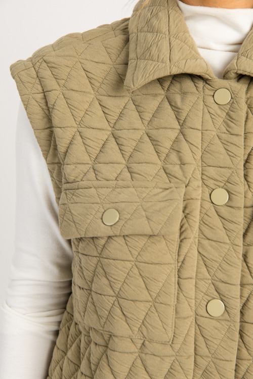 Quilted Texture Vest, Olive - 0820-56.jpg