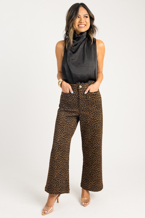 Textured Leopard Pants, Brown - 0821-2h.jpg